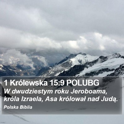 1 Królewska 15:9 POLUBG Bible Verse Image