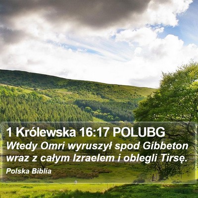 1 Królewska 16:17 POLUBG Bible Verse Image