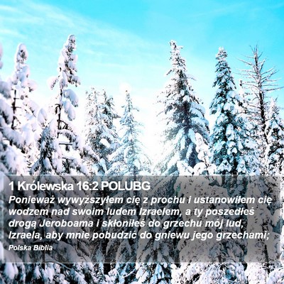 1 Królewska 16:2 POLUBG Bible Verse Image