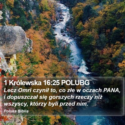 1 Królewska 16:25 POLUBG Bible Verse Image