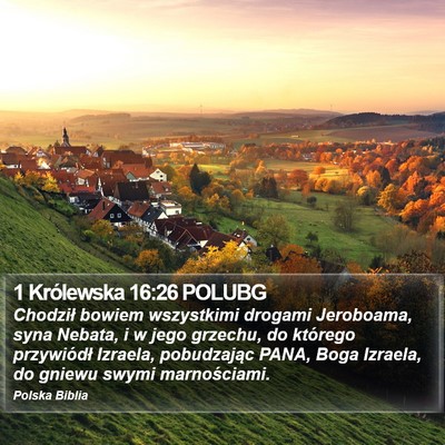 1 Królewska 16:26 POLUBG Bible Verse Image
