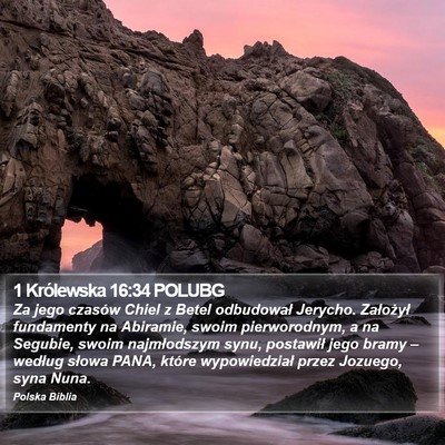 1 Królewska 16:34 POLUBG Bible Verse Image