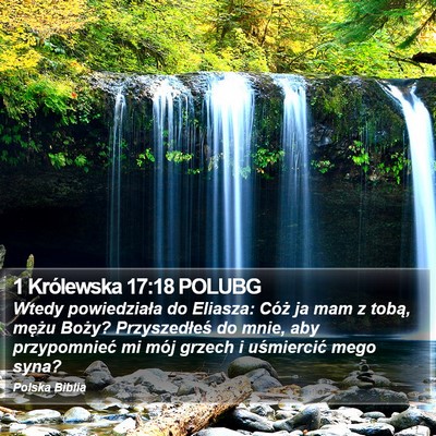 1 Królewska 17:18 POLUBG Bible Verse Image