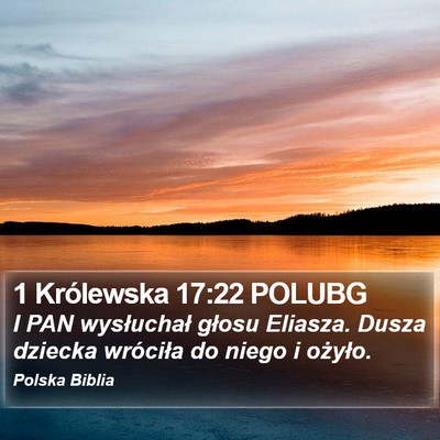 1 Królewska 17:22 POLUBG Bible Verse Image