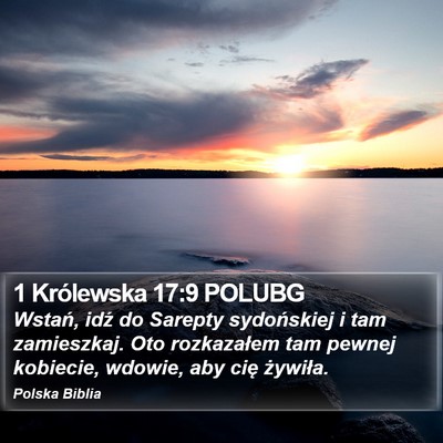 1 Królewska 17:9 POLUBG Bible Verse Image