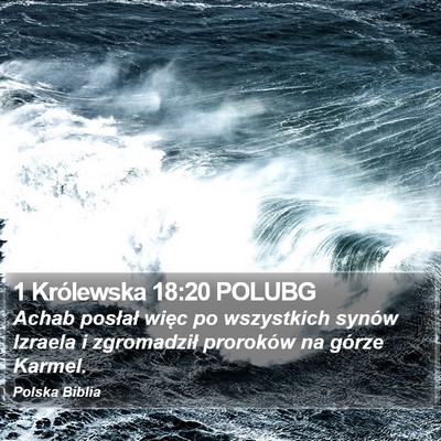 1 Królewska 18:20 POLUBG Bible Verse Image