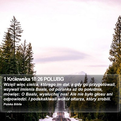 1 Królewska 18:26 POLUBG Bible Verse Image