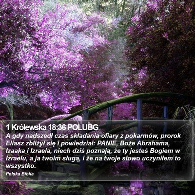 1 Królewska 18:36 POLUBG Bible Verse Image