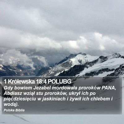 1 Królewska 18:4 POLUBG Bible Verse Image