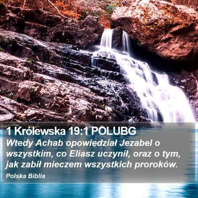 1 Królewska 19:1 POLUBG Bible Verse Image