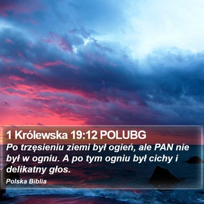 1 Królewska 19:12 POLUBG Bible Verse Image