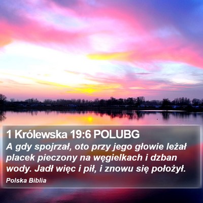 1 Królewska 19:6 POLUBG Bible Verse Image