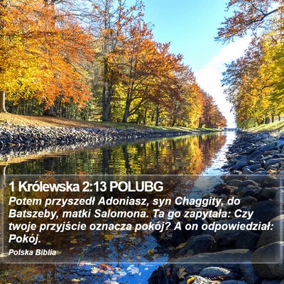 1 Królewska 2:13 POLUBG Bible Verse Image
