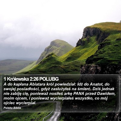 1 Królewska 2:26 POLUBG Bible Verse Image