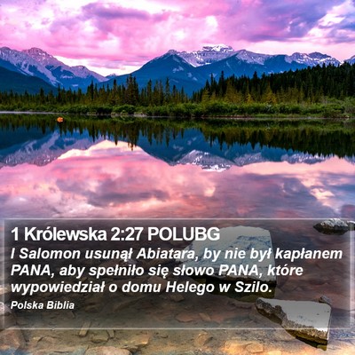 1 Królewska 2:27 POLUBG Bible Verse Image