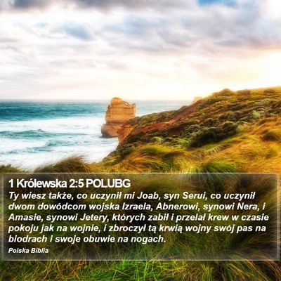 1 Królewska 2:5 POLUBG Bible Verse Image