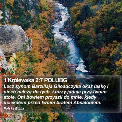 1 Królewska 2:7 POLUBG Bible Verse Image