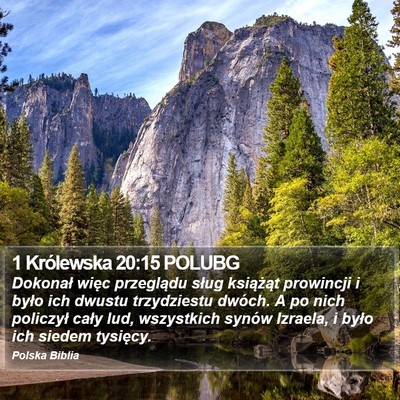 1 Królewska 20:15 POLUBG Bible Verse Image