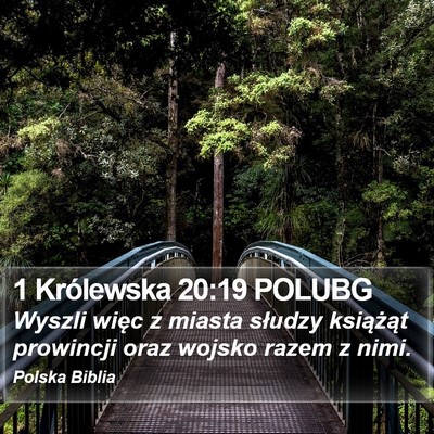 1 Królewska 20:19 POLUBG Bible Verse Image