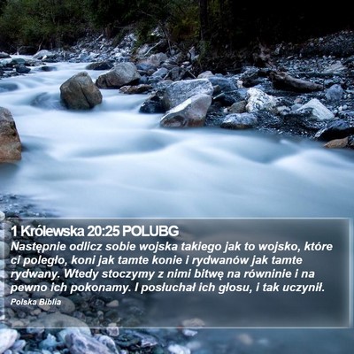1 Królewska 20:25 POLUBG Bible Verse Image