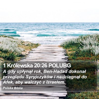 1 Królewska 20:26 POLUBG Bible Verse Image