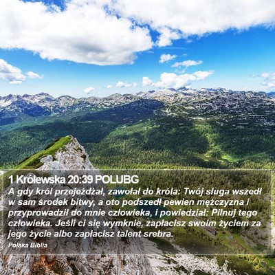 1 Królewska 20:39 POLUBG Bible Verse Image