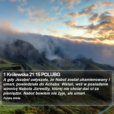 1 Królewska 21:15 POLUBG Bible Verse Image