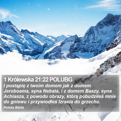 1 Królewska 21:22 POLUBG Bible Verse Image