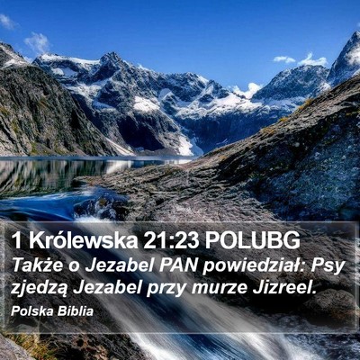 1 Królewska 21:23 POLUBG Bible Verse Image