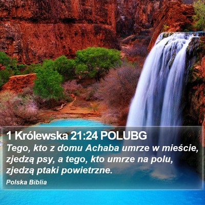 1 Królewska 21:24 POLUBG Bible Verse Image