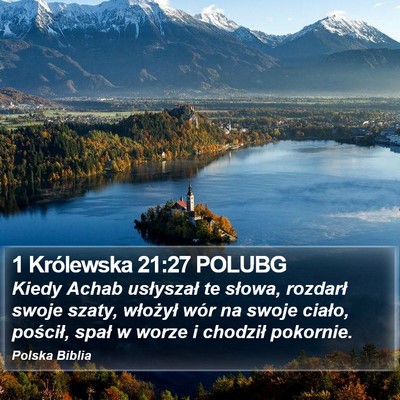 1 Królewska 21:27 POLUBG Bible Verse Image