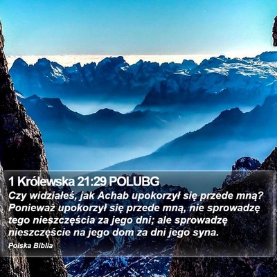 1 Królewska 21:29 POLUBG Bible Verse Image