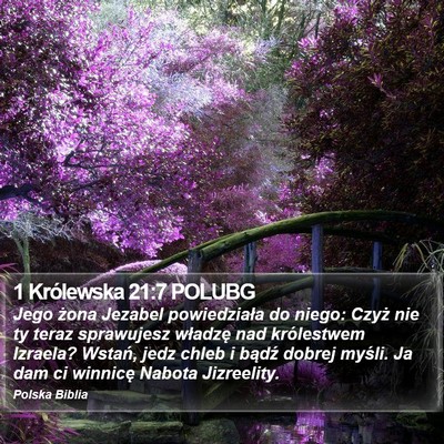 1 Królewska 21:7 POLUBG Bible Verse Image