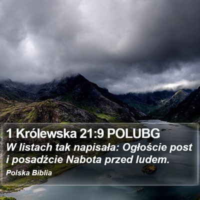 1 Królewska 21:9 POLUBG Bible Verse Image