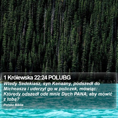 1 Królewska 22:24 POLUBG Bible Verse Image