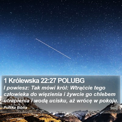 1 Królewska 22:27 POLUBG Bible Verse Image