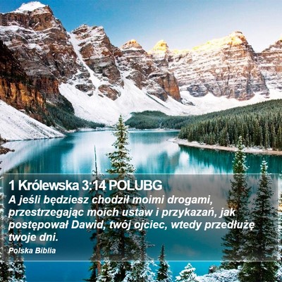 1 Królewska 3:14 POLUBG Bible Verse Image