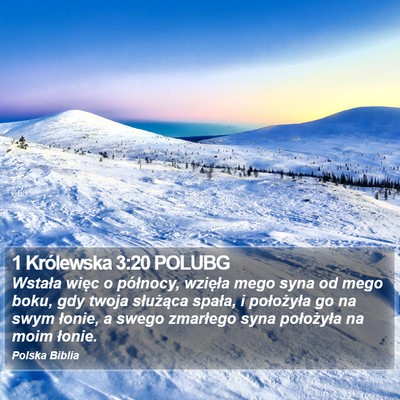 1 Królewska 3:20 POLUBG Bible Verse Image