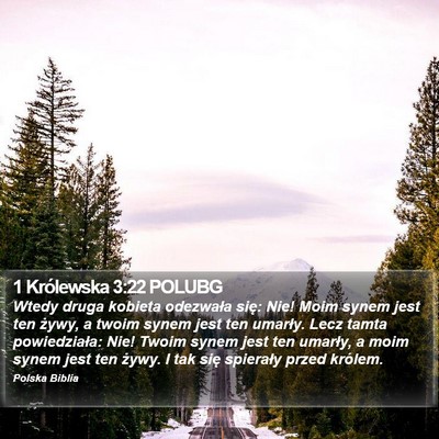 1 Królewska 3:22 POLUBG Bible Verse Image