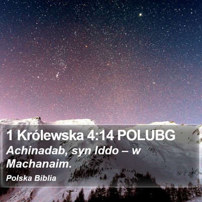 1 Królewska 4:14 POLUBG Bible Verse Image