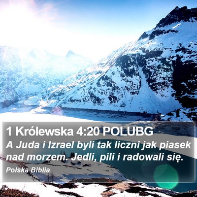 1 Królewska 4:20 POLUBG Bible Verse Image
