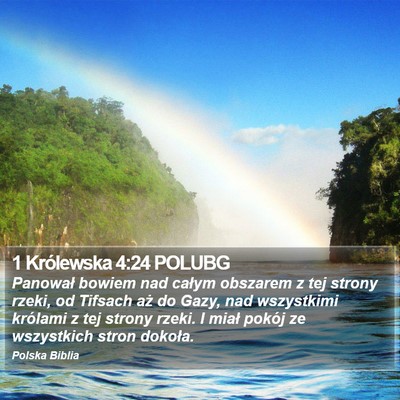 1 Królewska 4:24 POLUBG Bible Verse Image