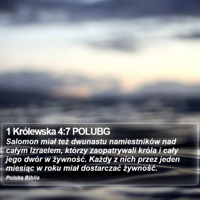 1 Królewska 4:7 POLUBG Bible Verse Image