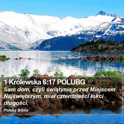 1 Królewska 6:17 POLUBG Bible Verse Image