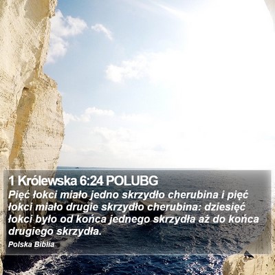 1 Królewska 6:24 POLUBG Bible Verse Image