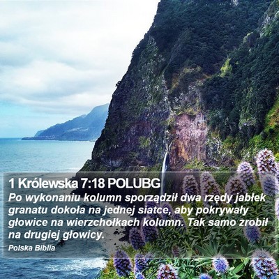 1 Królewska 7:18 POLUBG Bible Verse Image