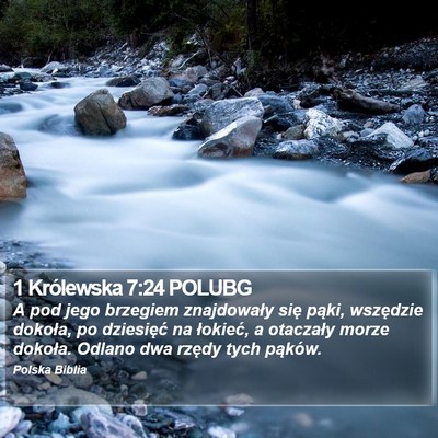 1 Królewska 7:24 POLUBG Bible Verse Image