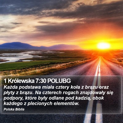 1 Królewska 7:30 POLUBG Bible Verse Image