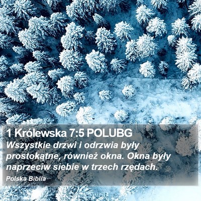 1 Królewska 7:5 POLUBG Bible Verse Image