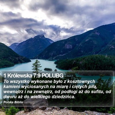 1 Królewska 7:9 POLUBG Bible Verse Image